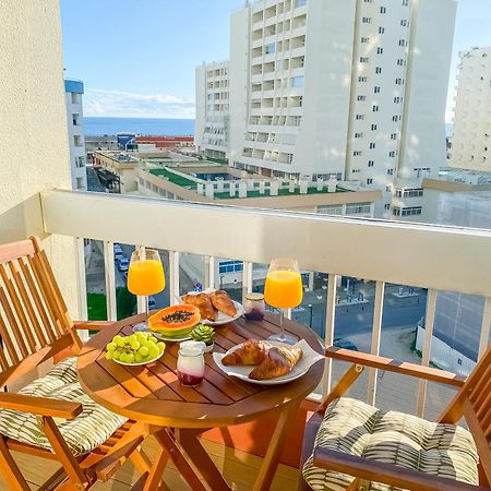 Luxury 2 Min Beach With Balcony, Ocean View, Wifi, Ac, Smarttv Portimão Eksteriør bilde